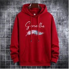 Autumn Winter Fashion Hooded Sweatshirt casual clothes-Red-7900020