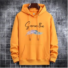 Autumn Winter Fashion Hooded Sweatshirt casual clothes-Yellow-6437168